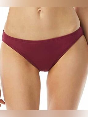 Michael Kors Bikini Bottoms Womens XL Ruby Red Hipster Swim Luxury Designer